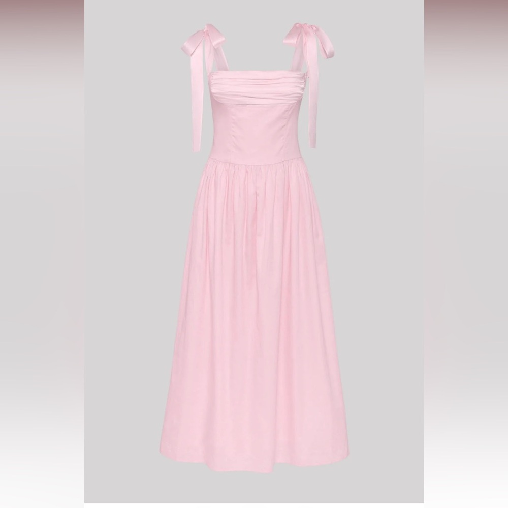 Murlong Cres Elsa Maxi Dress Pink NWT!